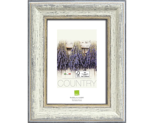 Houten fotolijst COUNTRY gebroken wit 13x18 cm