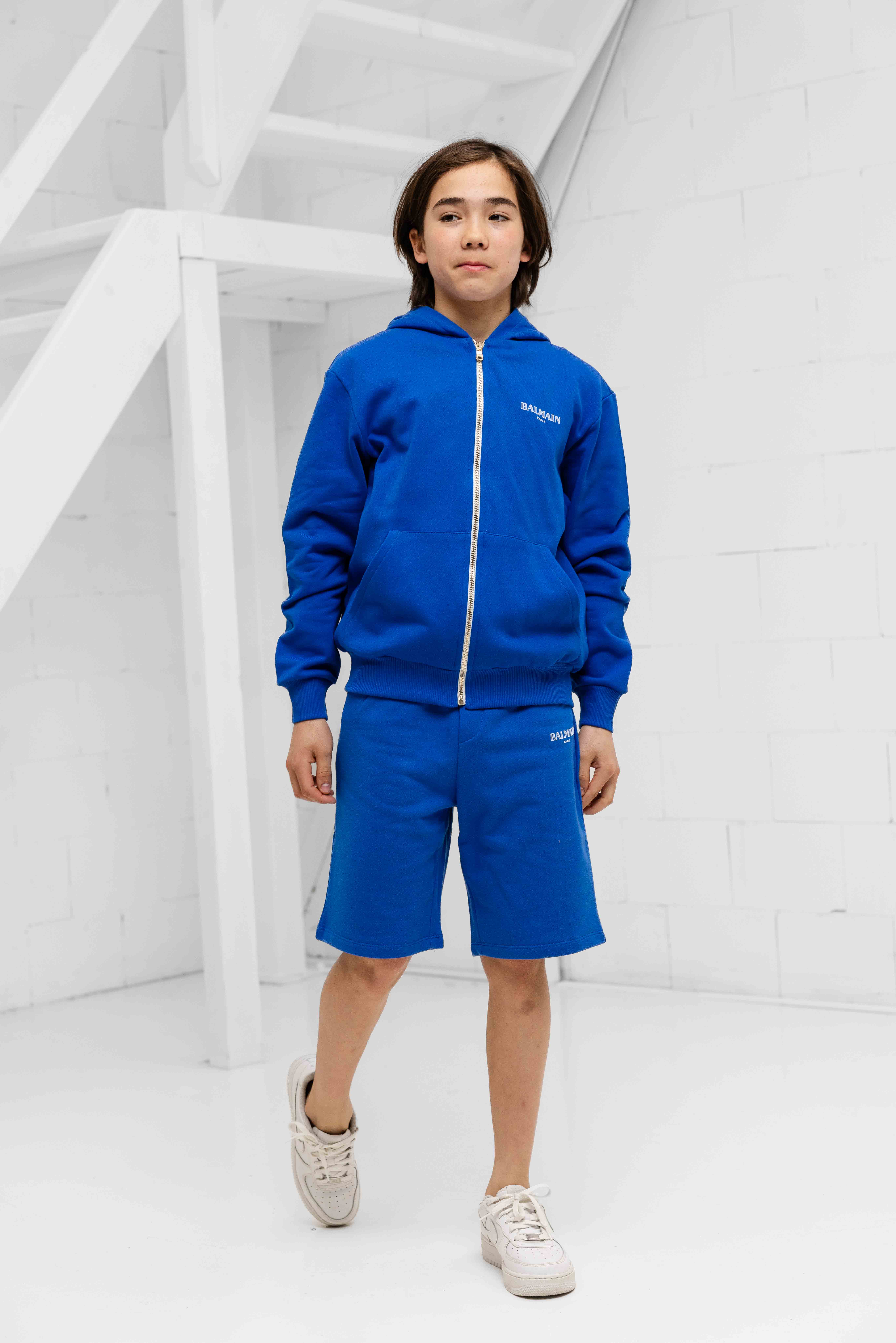 Balmain BW6P89 Korte Broek Kids Blauw