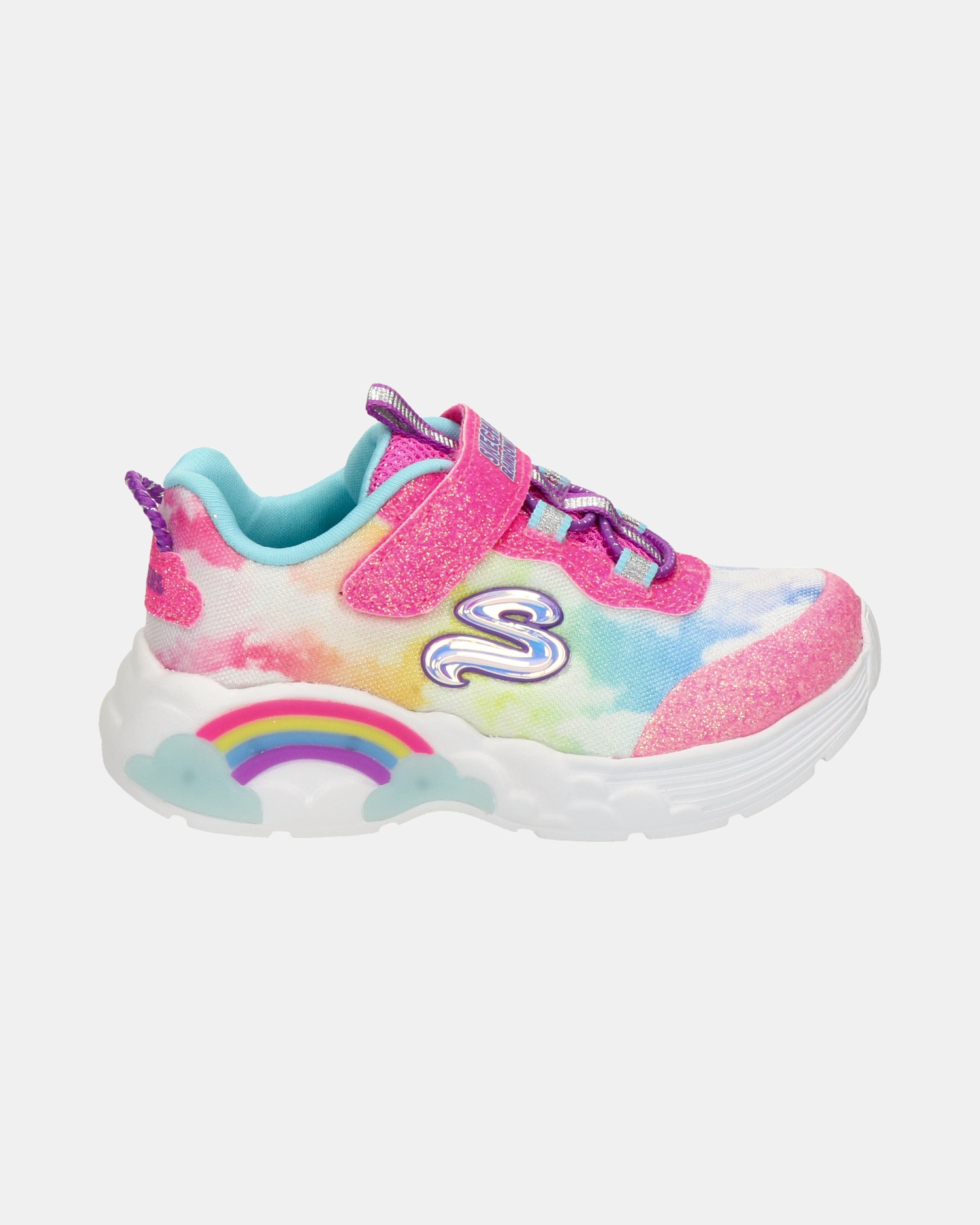 Skechers S Lights Klittenbandschoenen  - roze