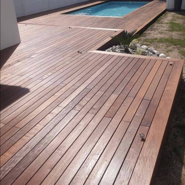 Lame de terrasse itauba 21*100*1550mm ou 1m55 gamme cap ferret très durable classe 5