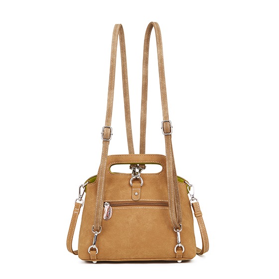 Hi-Di-Hi Madame Butterfly Hand/ Shoulder/ Bagpack Cognac