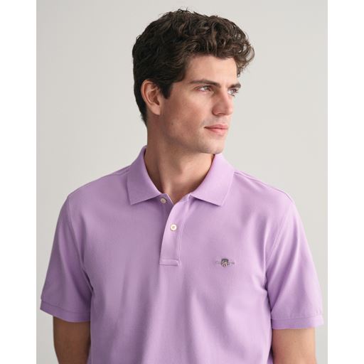 GANT Shield Piqué Polo T-shirt, Orchid Lilac, XXL
