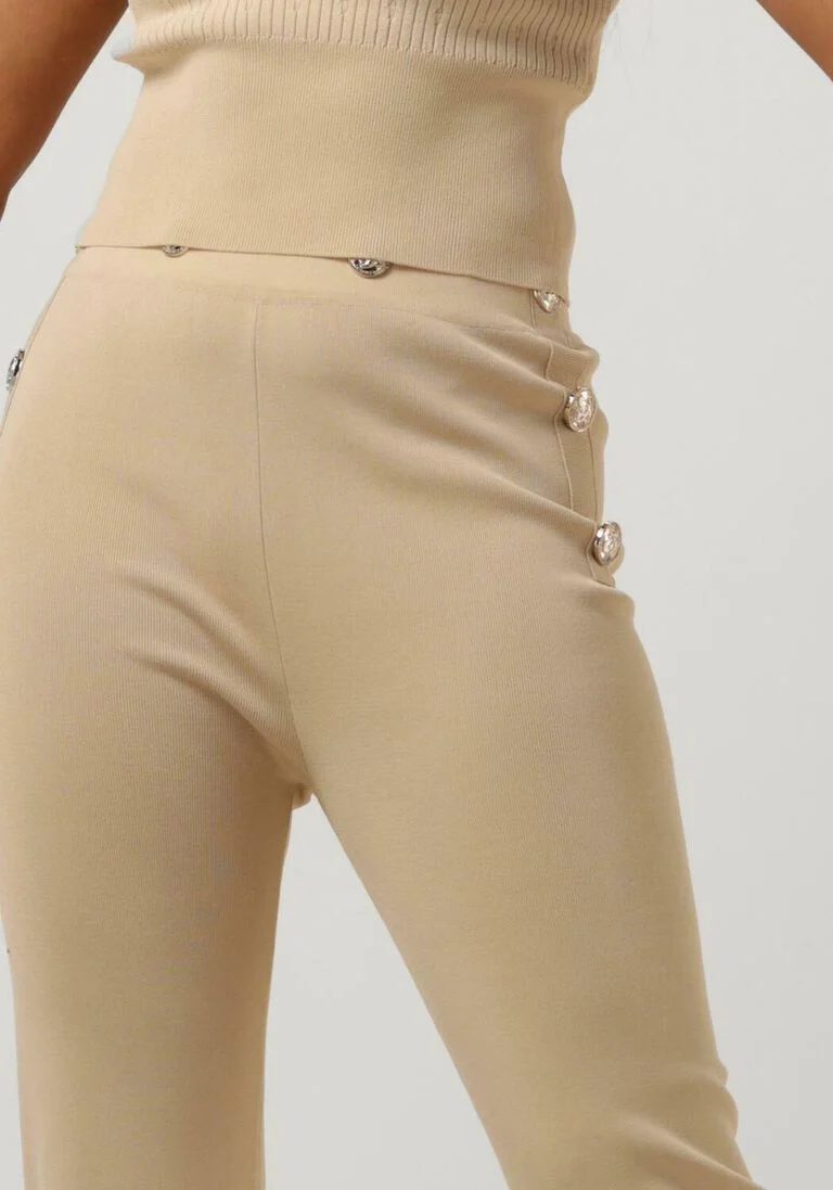 SILVIAN HEACH zand silvian heach flared broek gpp23523pa