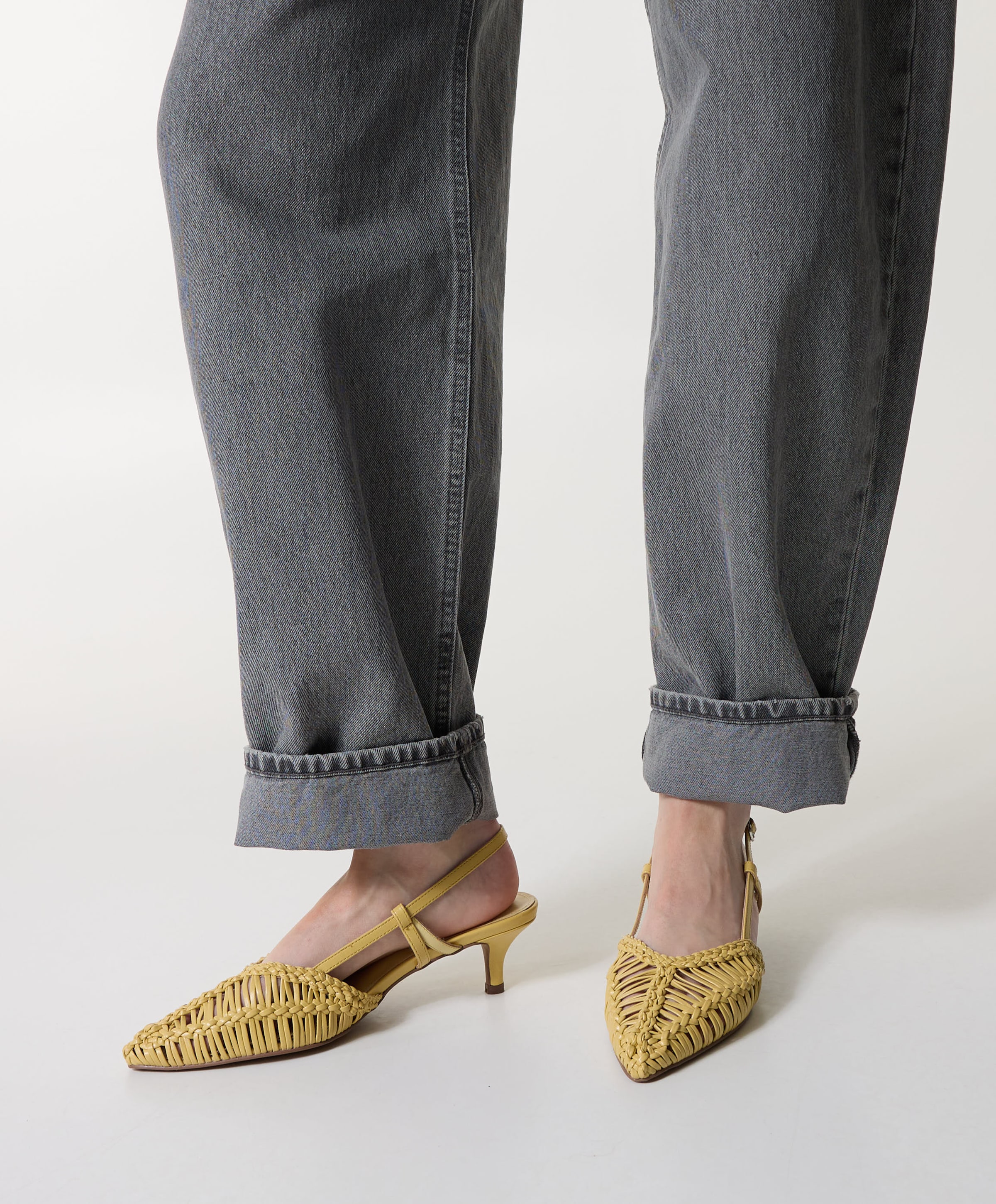 Toral dames slingbacks geel