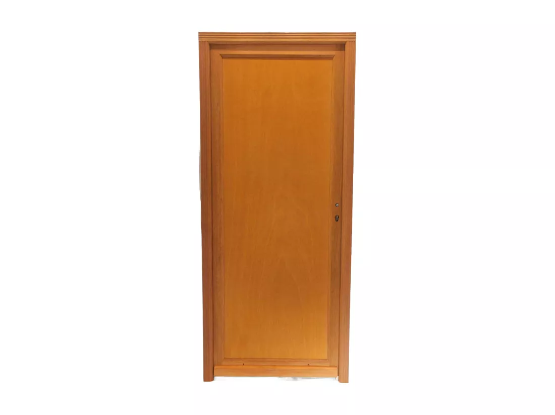 Porte De Service Bois Pleine Armagos, H,200xl,80 P,gauche Côtes Tableau Gd Menuiseries