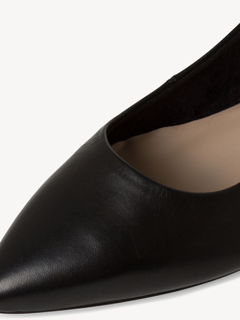 Leren Slingpumps - zwart