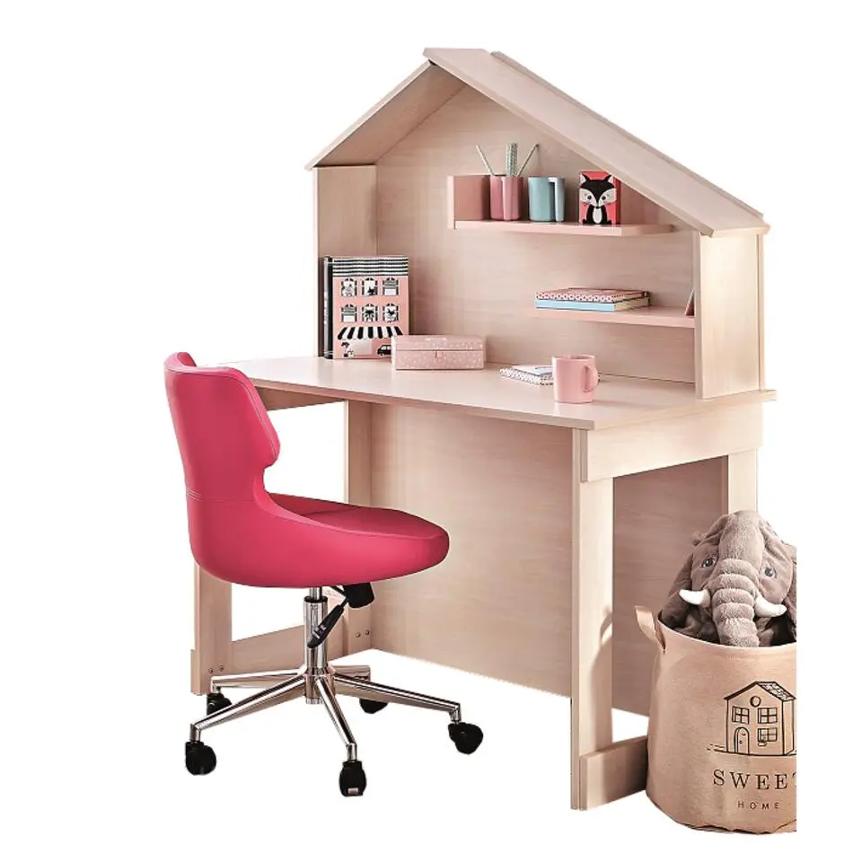 Cento Pink bureau kinderbureau huisje meisjeskamer