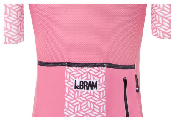 Maillot Manches Courtes Femme LeBram Aspin Saumon Coupe Ajustée
