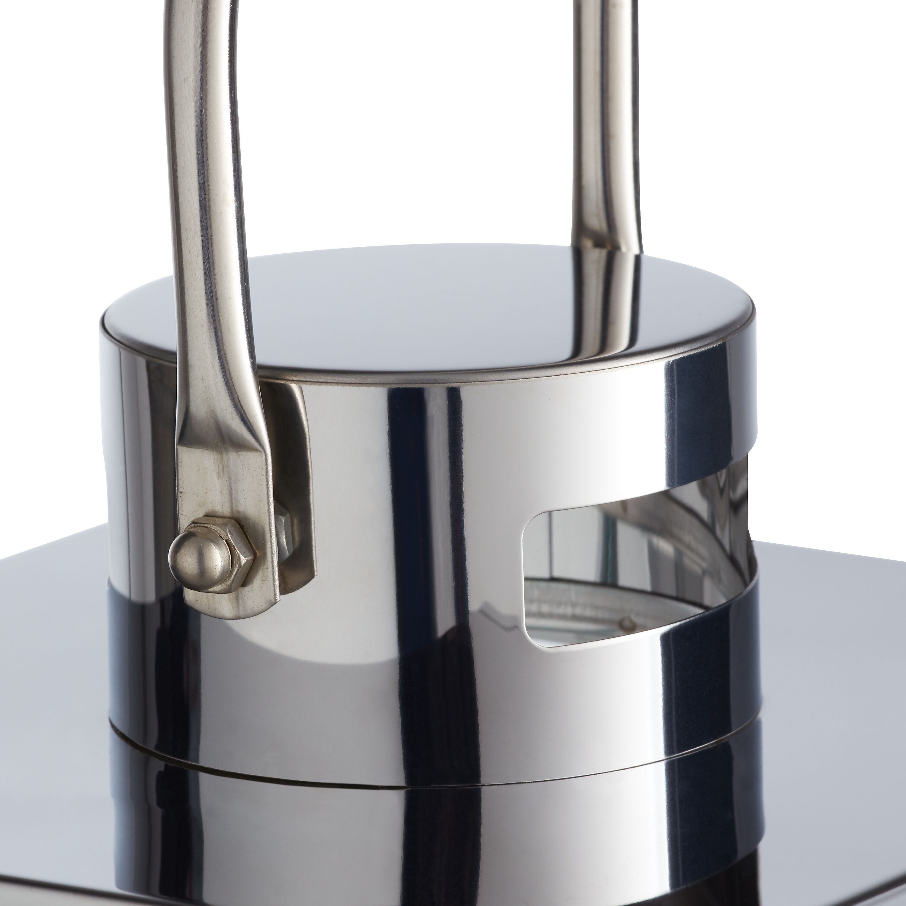 JANCA Laterne - Silber / B: 16.5 cm x T: 18.5 cm x H: 40.0 cm
