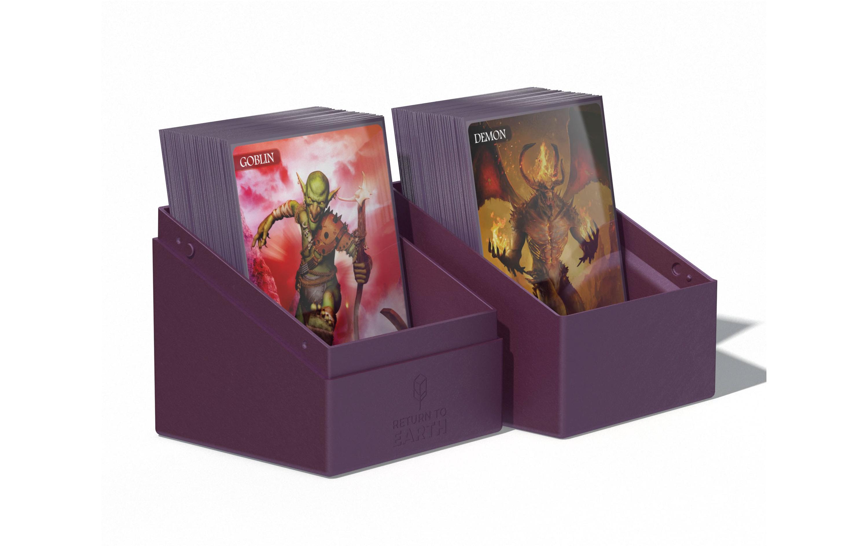 Kartenbox Return To Earth Boulder Deck Case 100+ ViolettHochwertige Aufbewahrungsbox für Karten der Standardgrösse