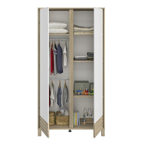 Chambre TRIO Lit 70x140 cm + Commode + Armoire Achille - GALIPETTE