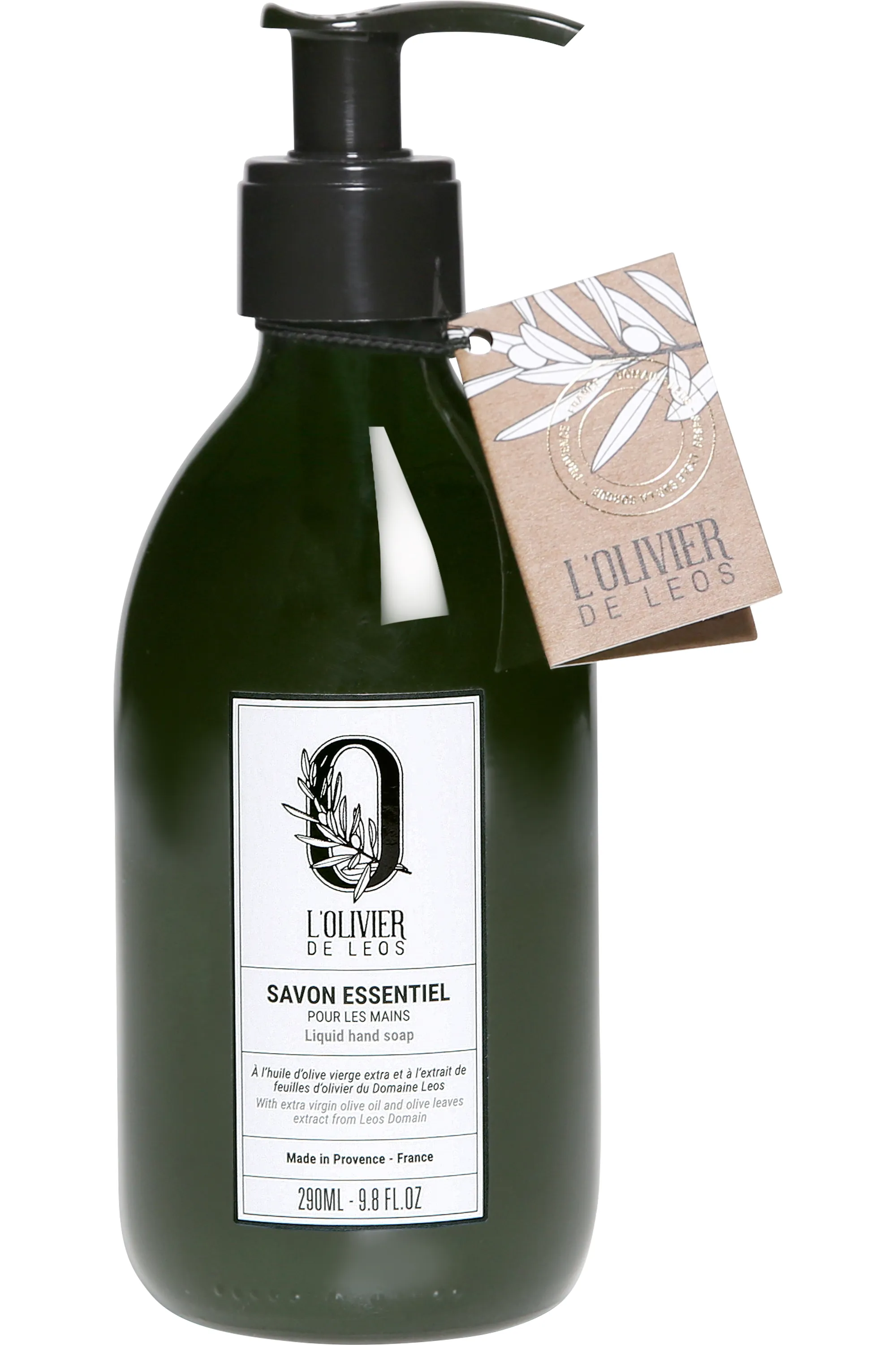 L'OLIVIER DE LEOS Savon essentiel pour les mains rechargeable-290 ml