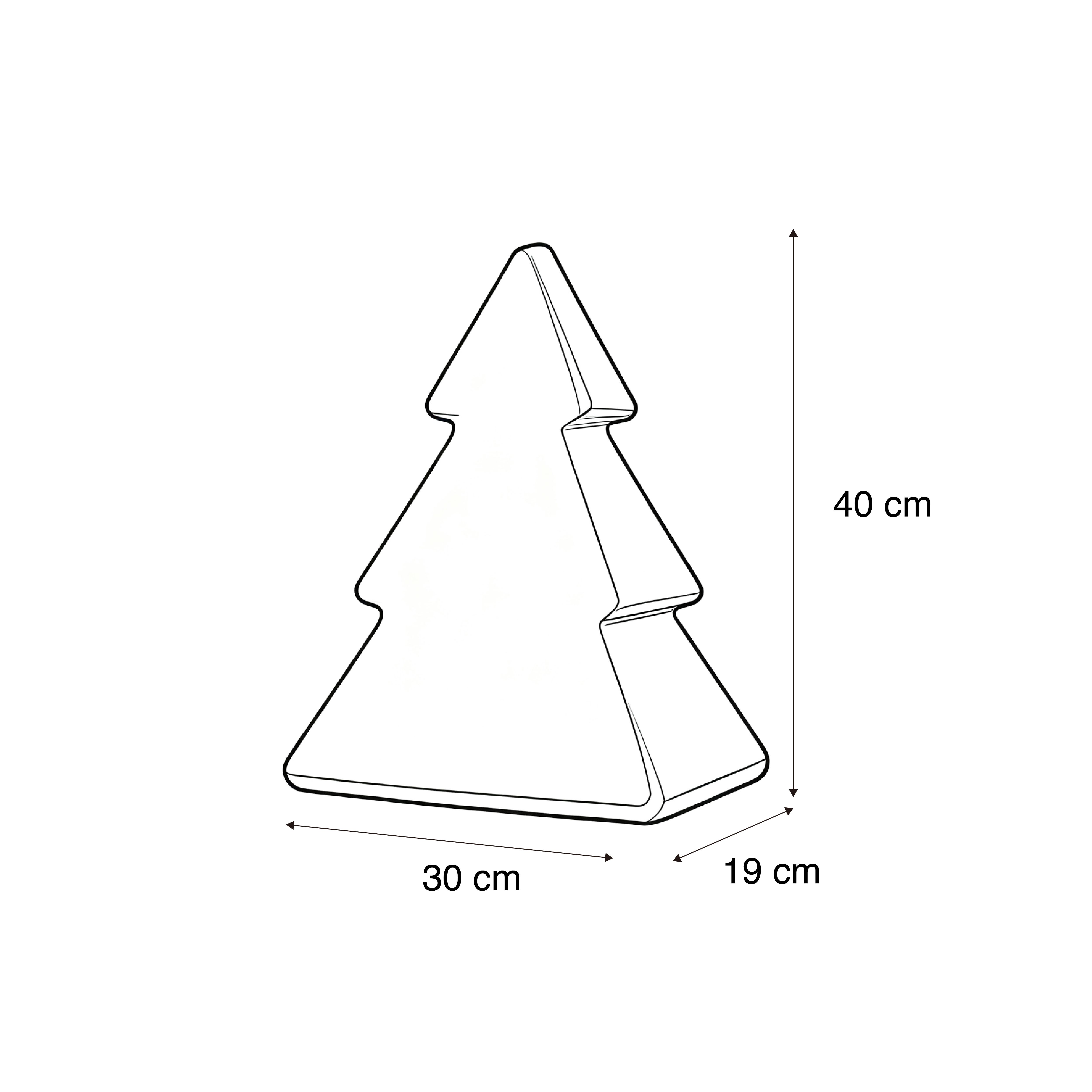 Kerst vloerlamp wit 40cm incl. LED solar en oplaadbaar RGBW - Pinus