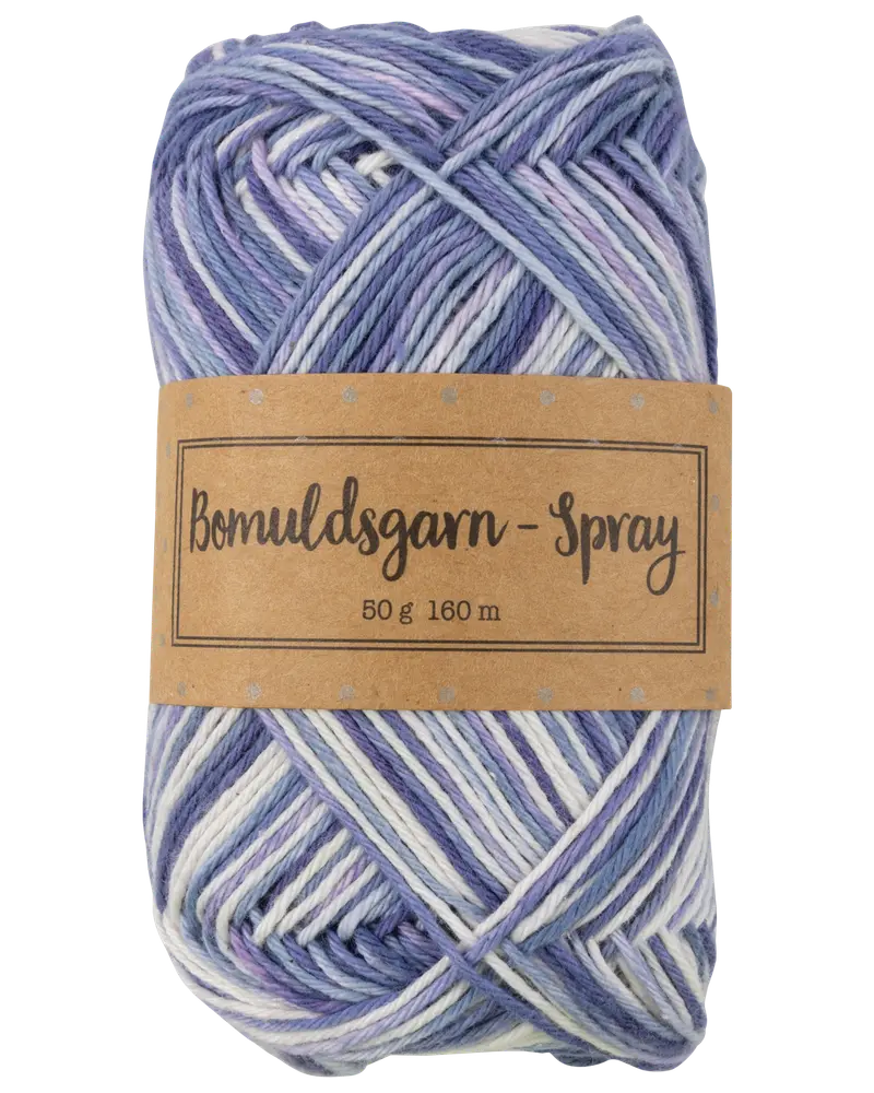 Cotton print garn 50 g - ass. farver