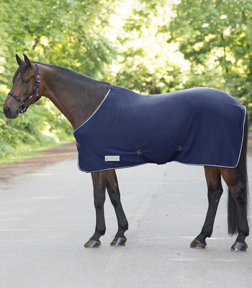 Waldhausen Economic Zweetdeken met singels - Paardendeken - Blauw - 75/125