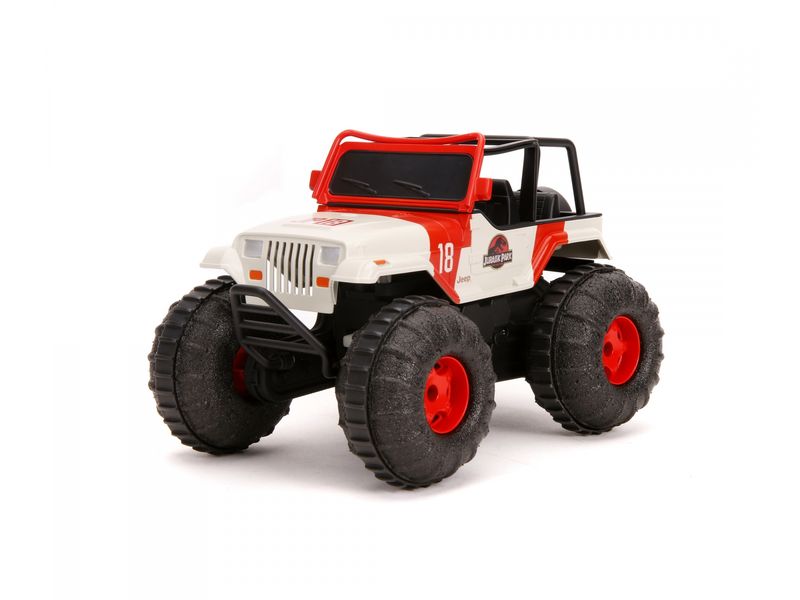 Jada Toys Jurassic Park RC Sea & Land Jeep RTR, 1:16 Ferngesteuertes Amphibien-Fahrzeug im Jurassic Park Design