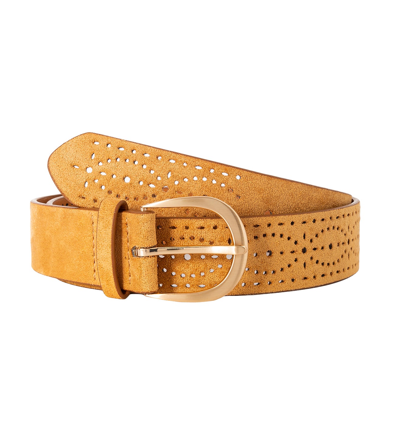 Ceinture ajouré Femme - Camel