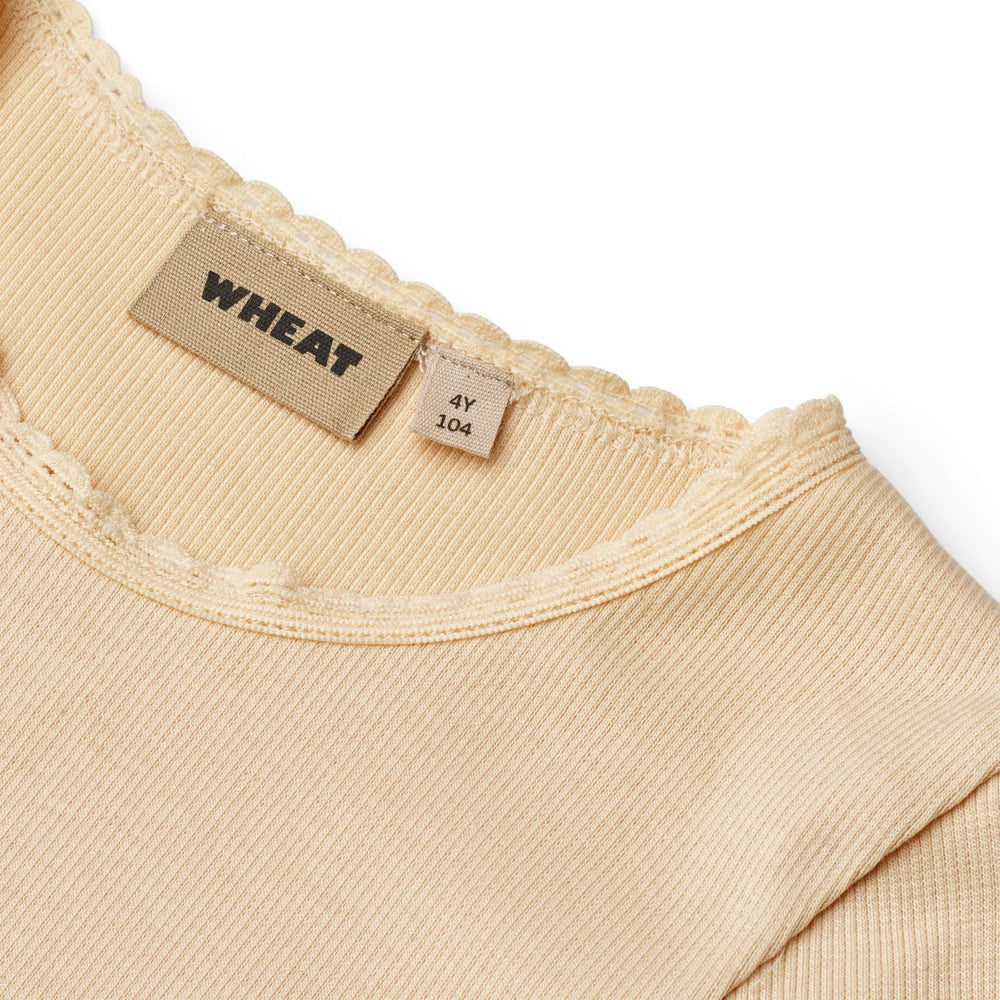 Køb Wheat Macadamia Rib T-shirt S/S Katie