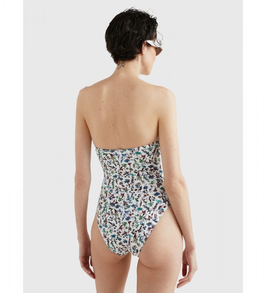 Maiô Tommy Hilfiger com estampa floral multicolorida