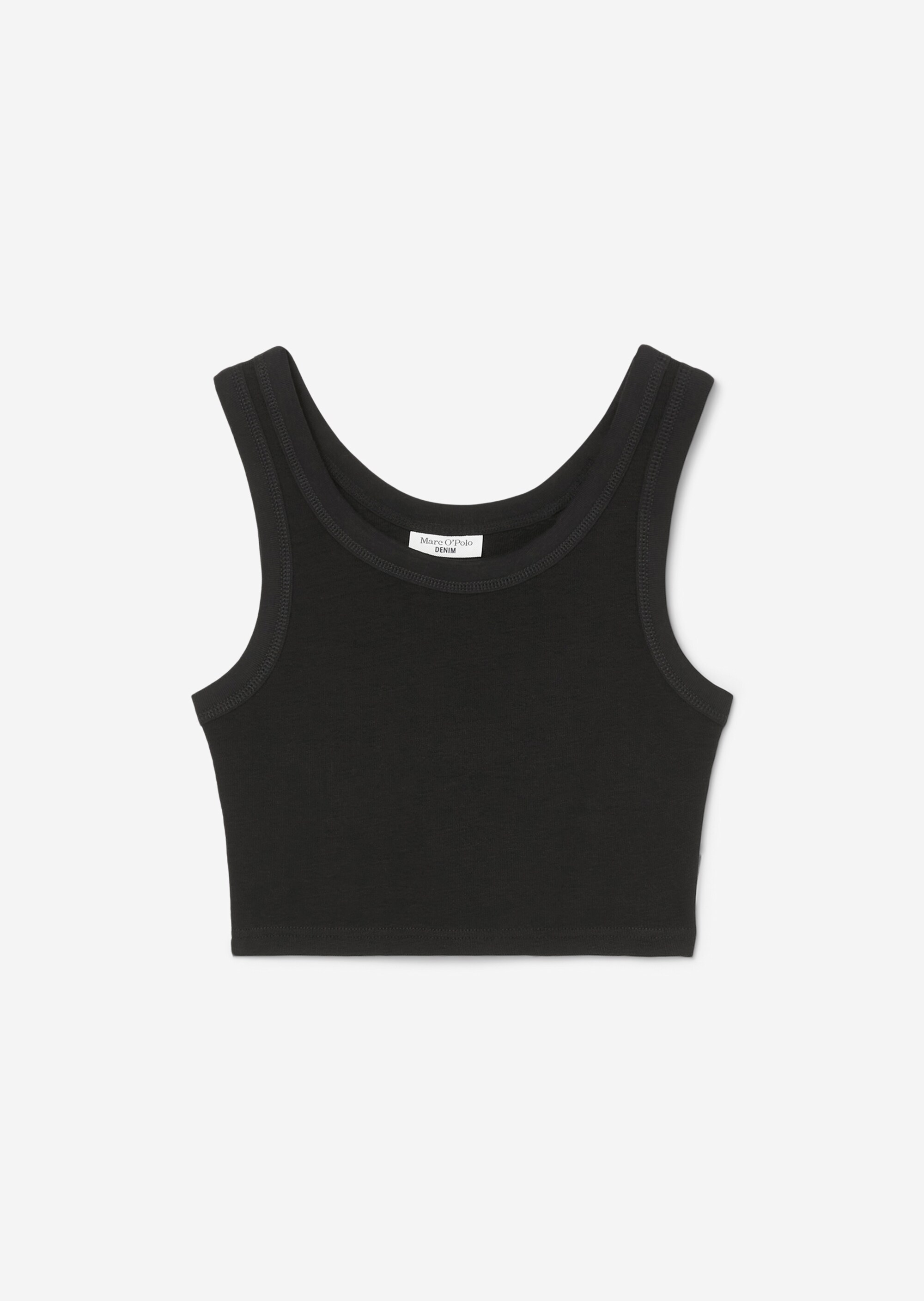 Crop Top slim aus strukturiertem Jersey