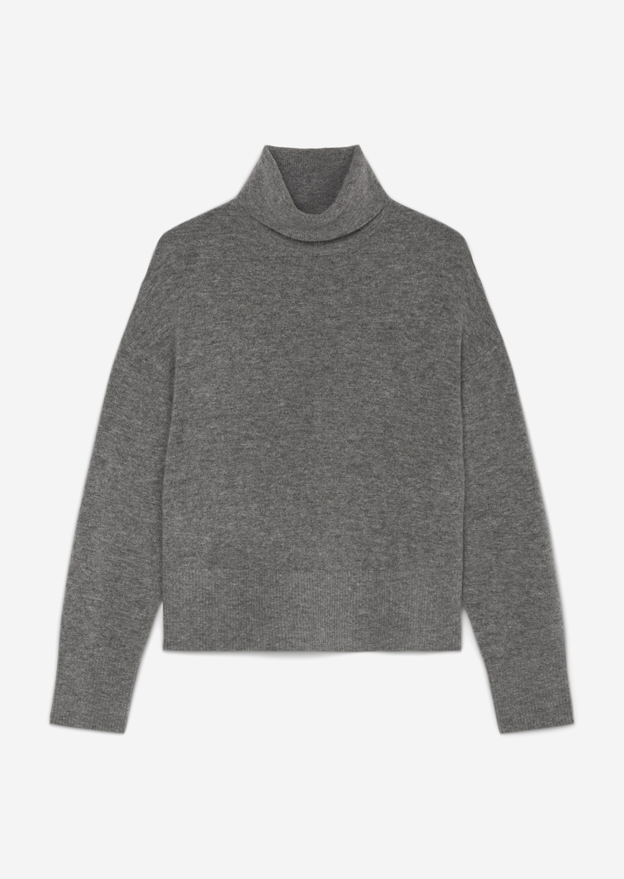Softer Rollkragenpullover oversizeaus edlem Schurwolle-Mix
