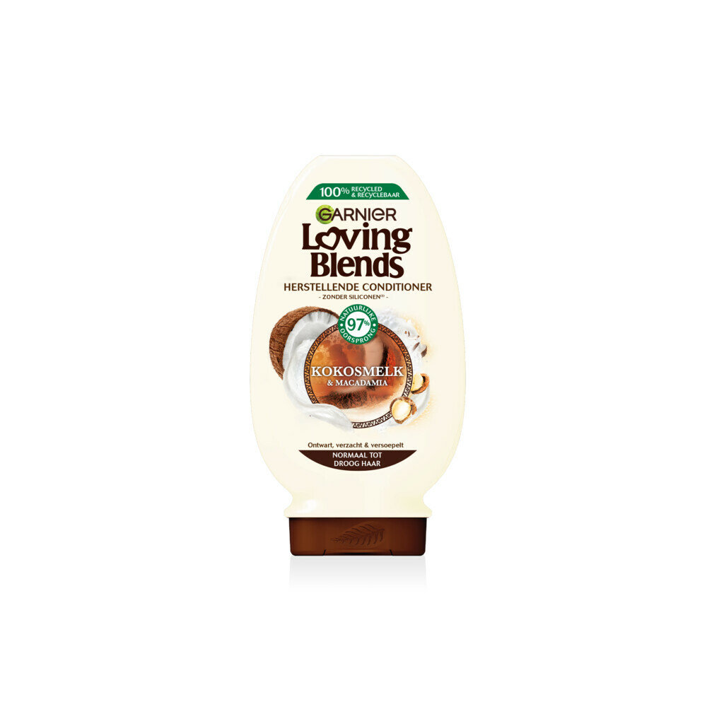 Garnier Loving Blends Kokosmelk en Macadamia Shampoo - 2x 300 ml & Conditioner 2x 250 ml - Pakket