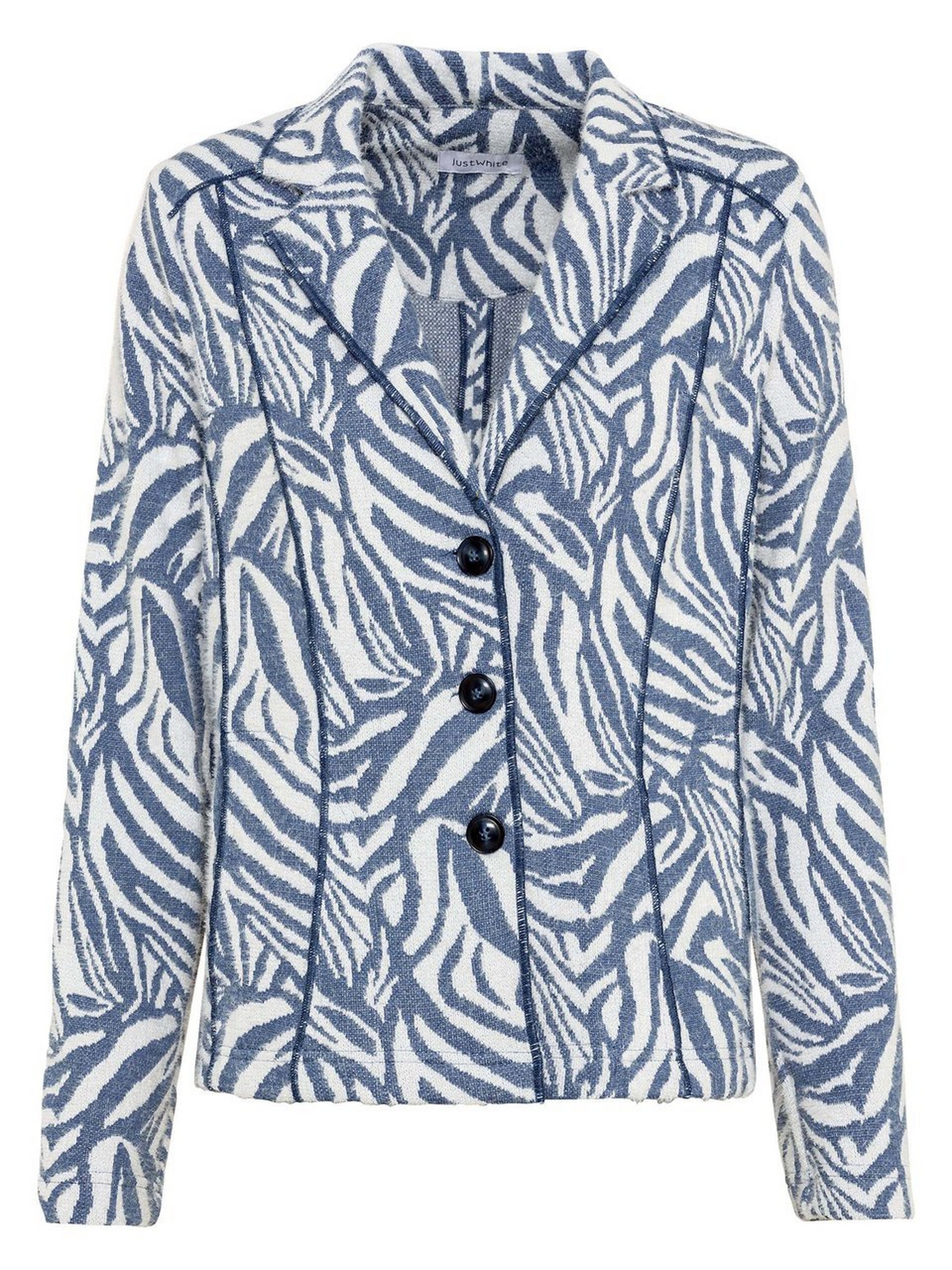 Blazer mit Zebra-Muster