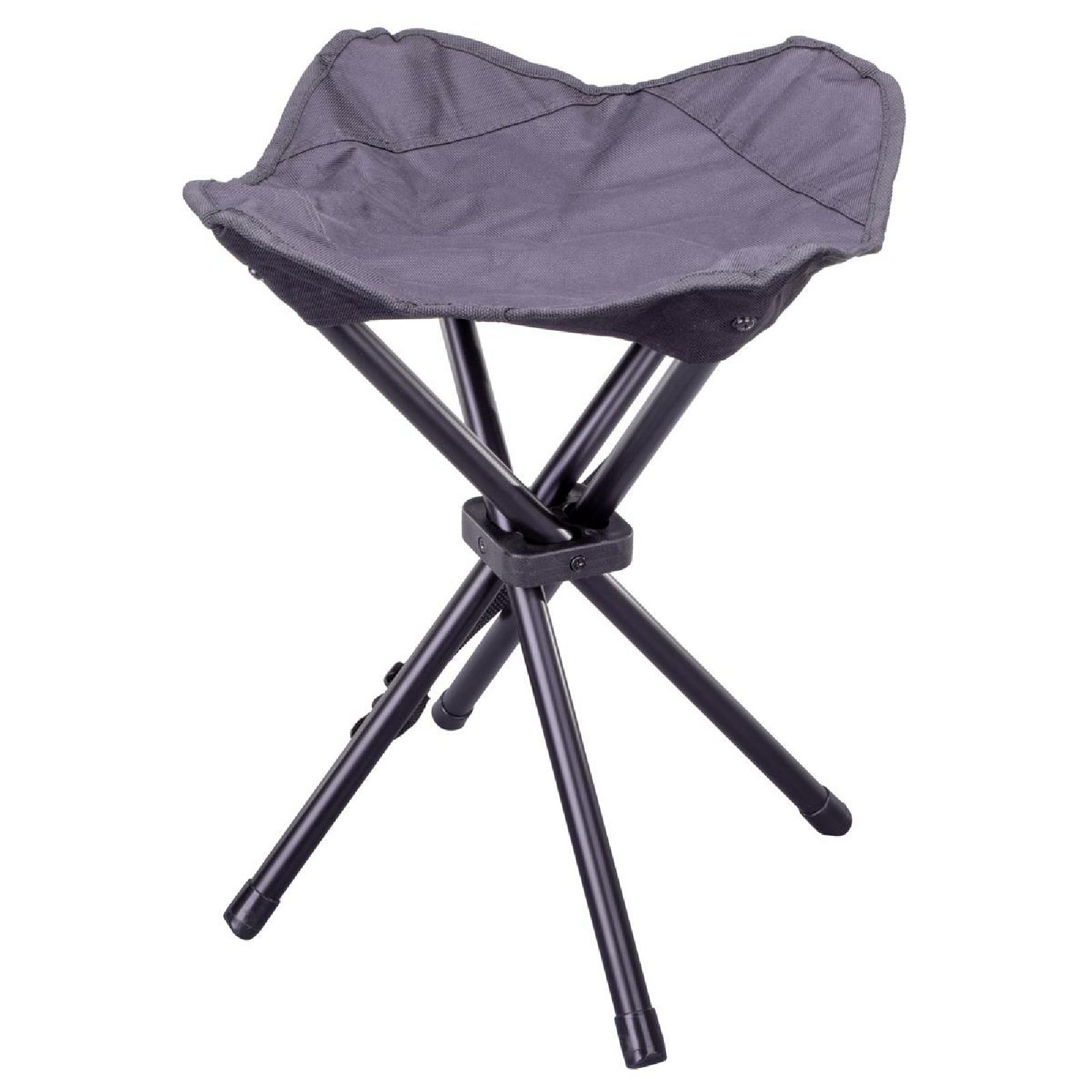VCM 2er Set Sitzhocker Falthocker klappbar schwarz für Camping Angeln Wandern