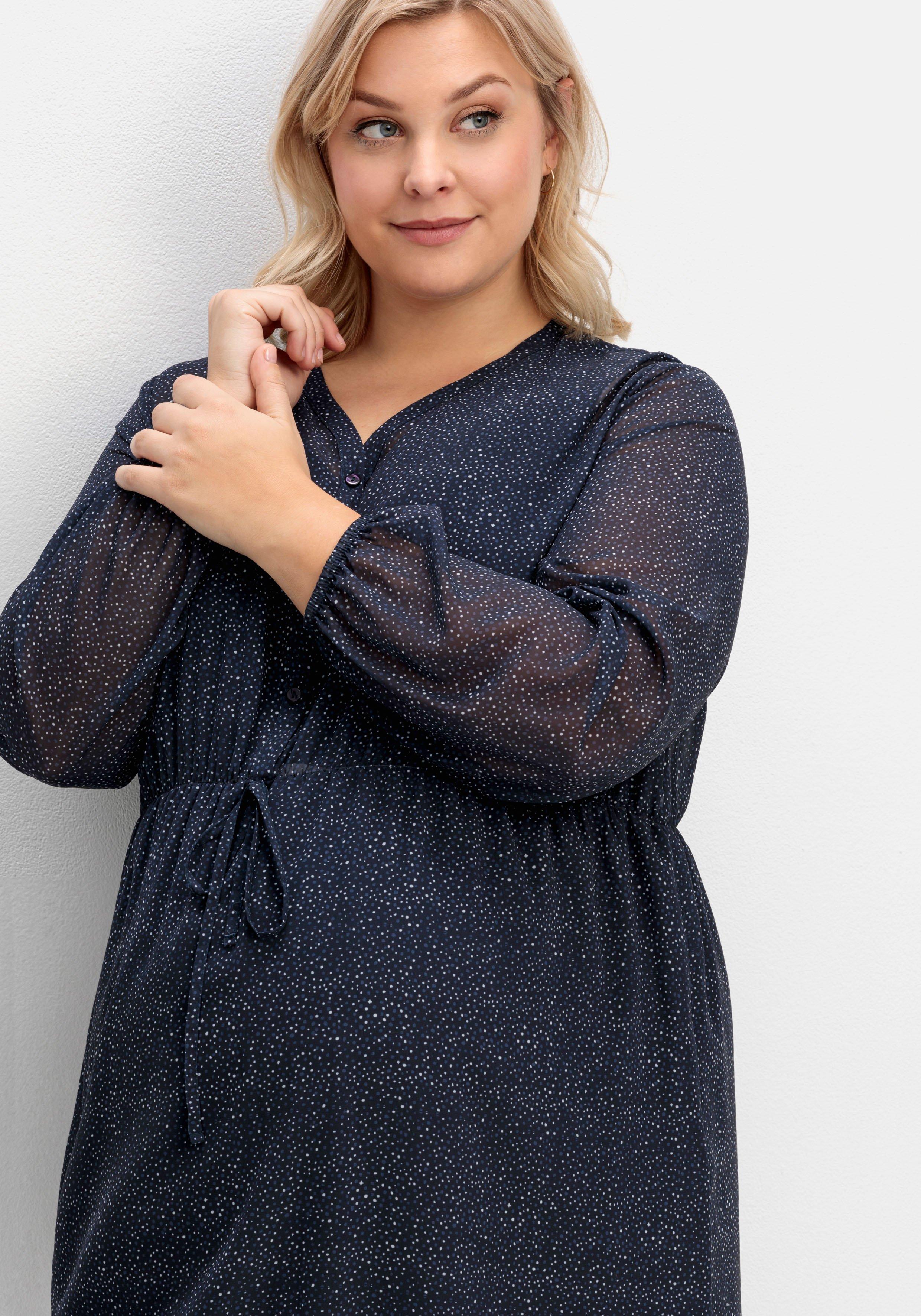 Stilltunika aus Chiffon, in Longform