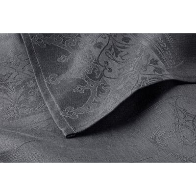 Gläsertuch Leinen Jacquard, Schiefergrau