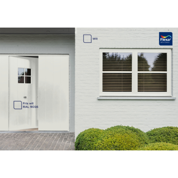 Flexa Strak in de Lak buitenlak hoogglans RAL 9016 friswit 750 ml