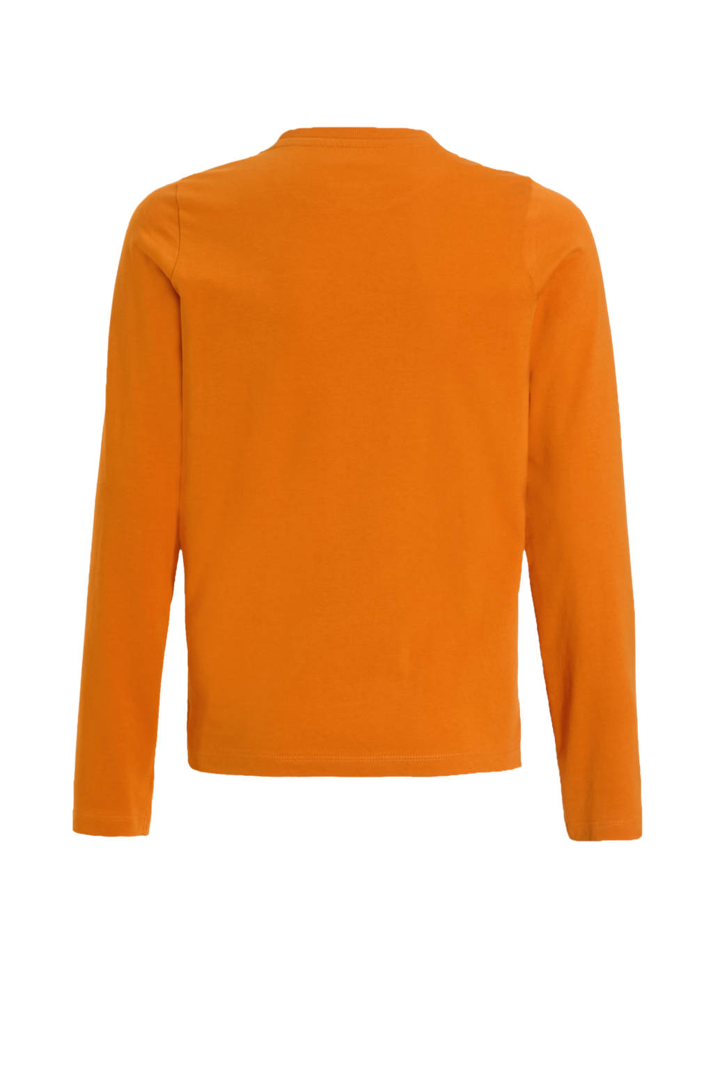 anytime longsleeve met printopdruk donker oranje