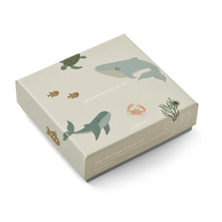 Liewood Puzzles Bret - Set de 8 | Sea creature/Sandy