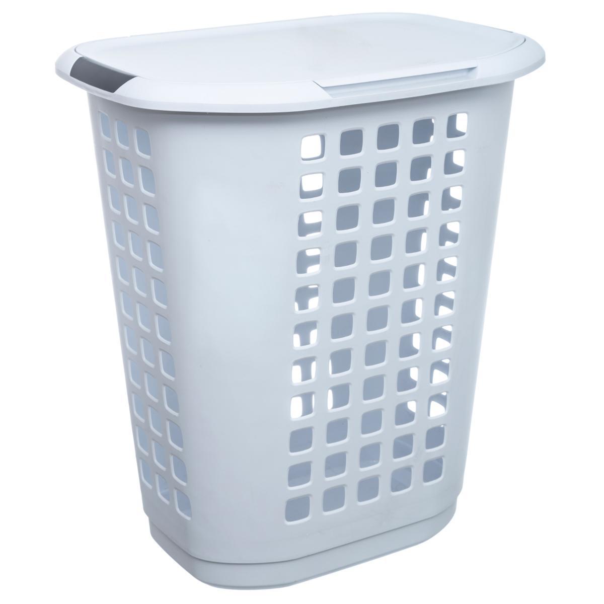 CORBEILLE FERME 63L HUGGER BLANC