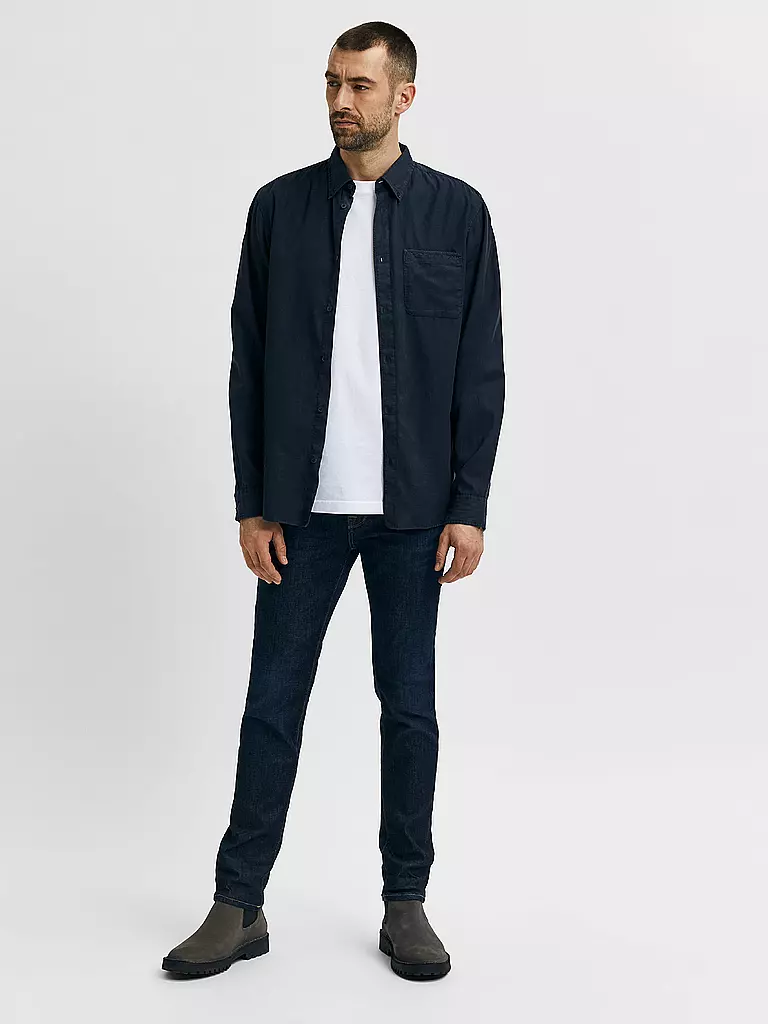 SELECTED Hose Regular Fit blau