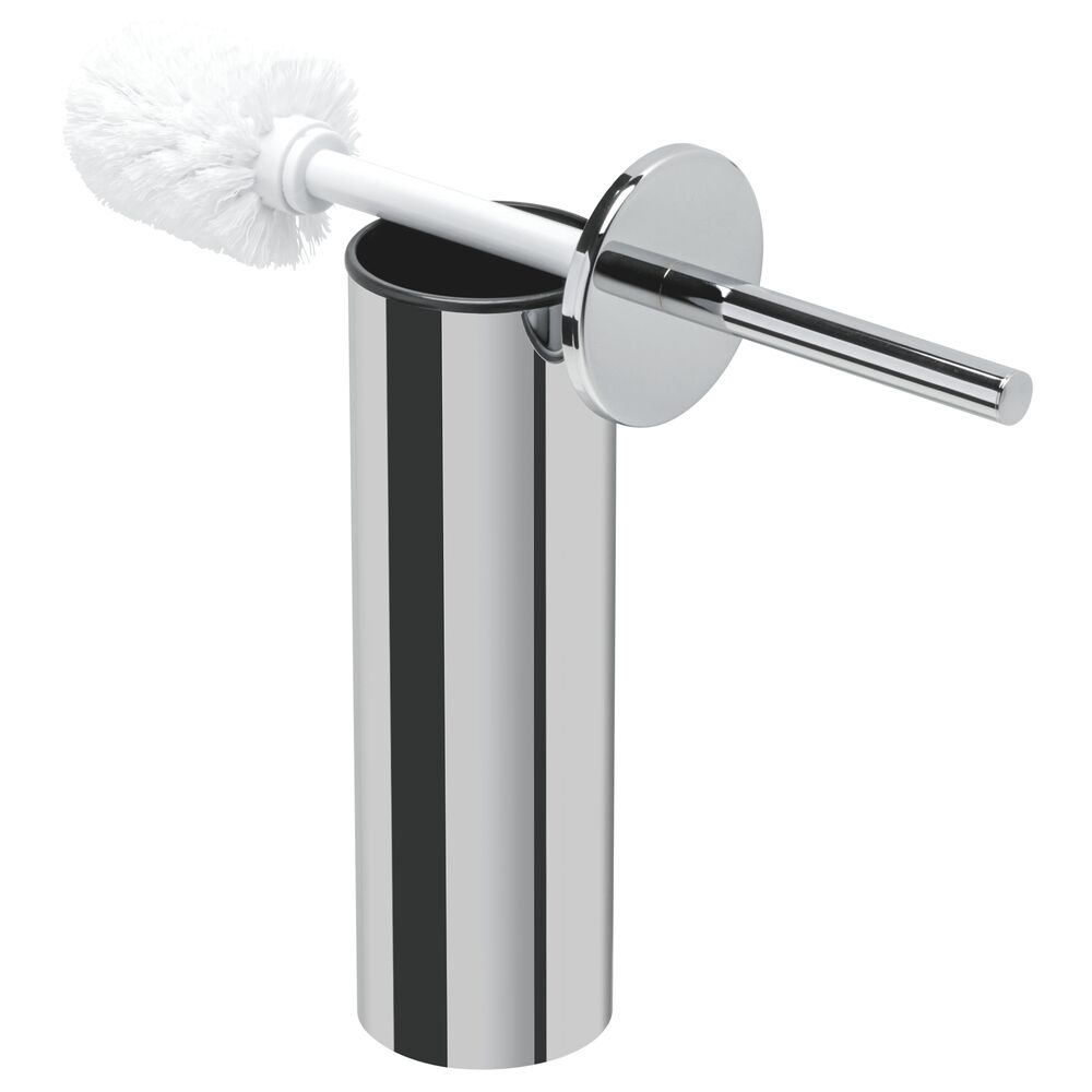 Geesa Nemox toiletborstel met houder vrijstaand chroom met witte borstelkop