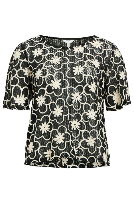 Object zwarte dames t-shirt