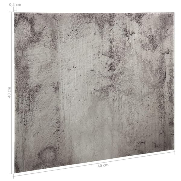 vidaXL Veggmontert magnetisk tavle glass 40x40 cm