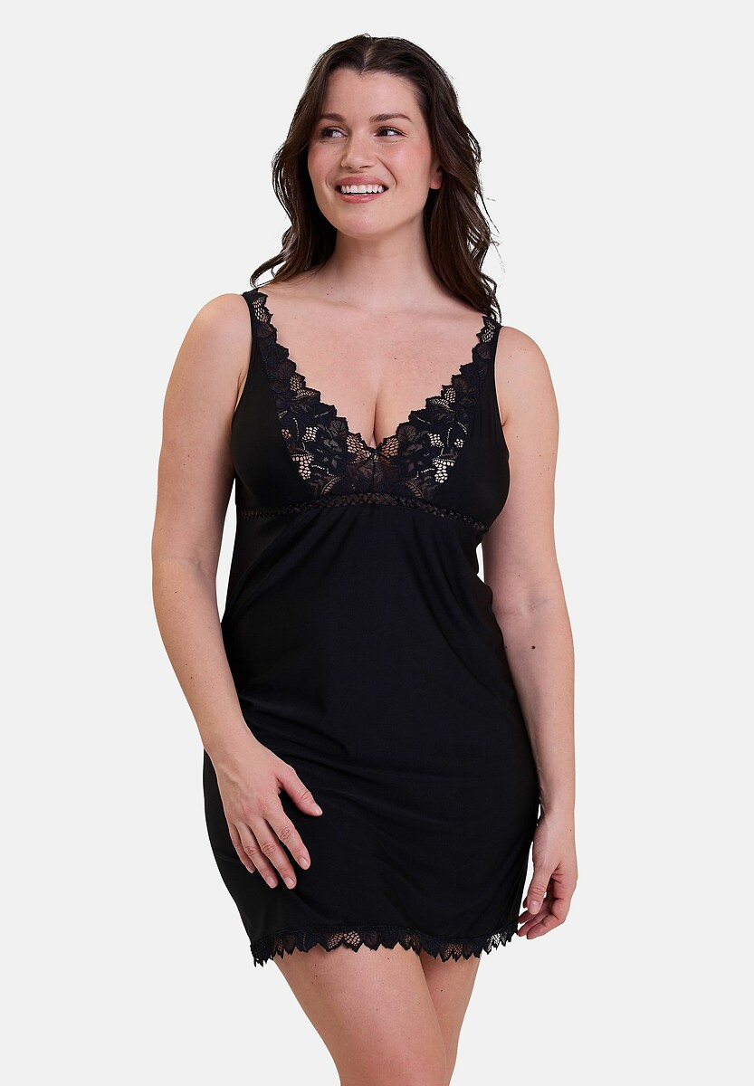 SANS COMPLEXE<br>Camisola de renda Arum e microfibra