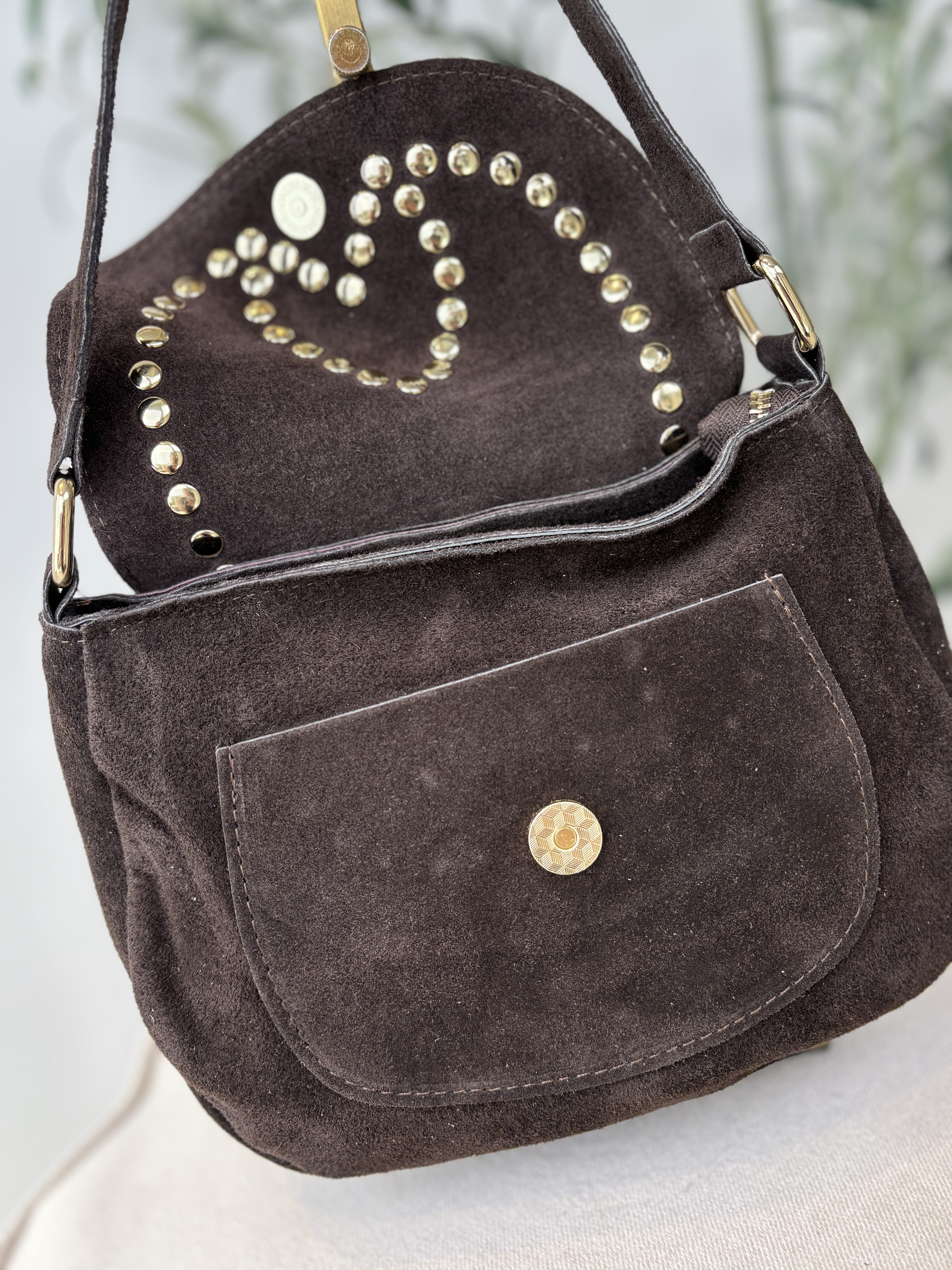 Winona Bag - Suede Donker Bruin