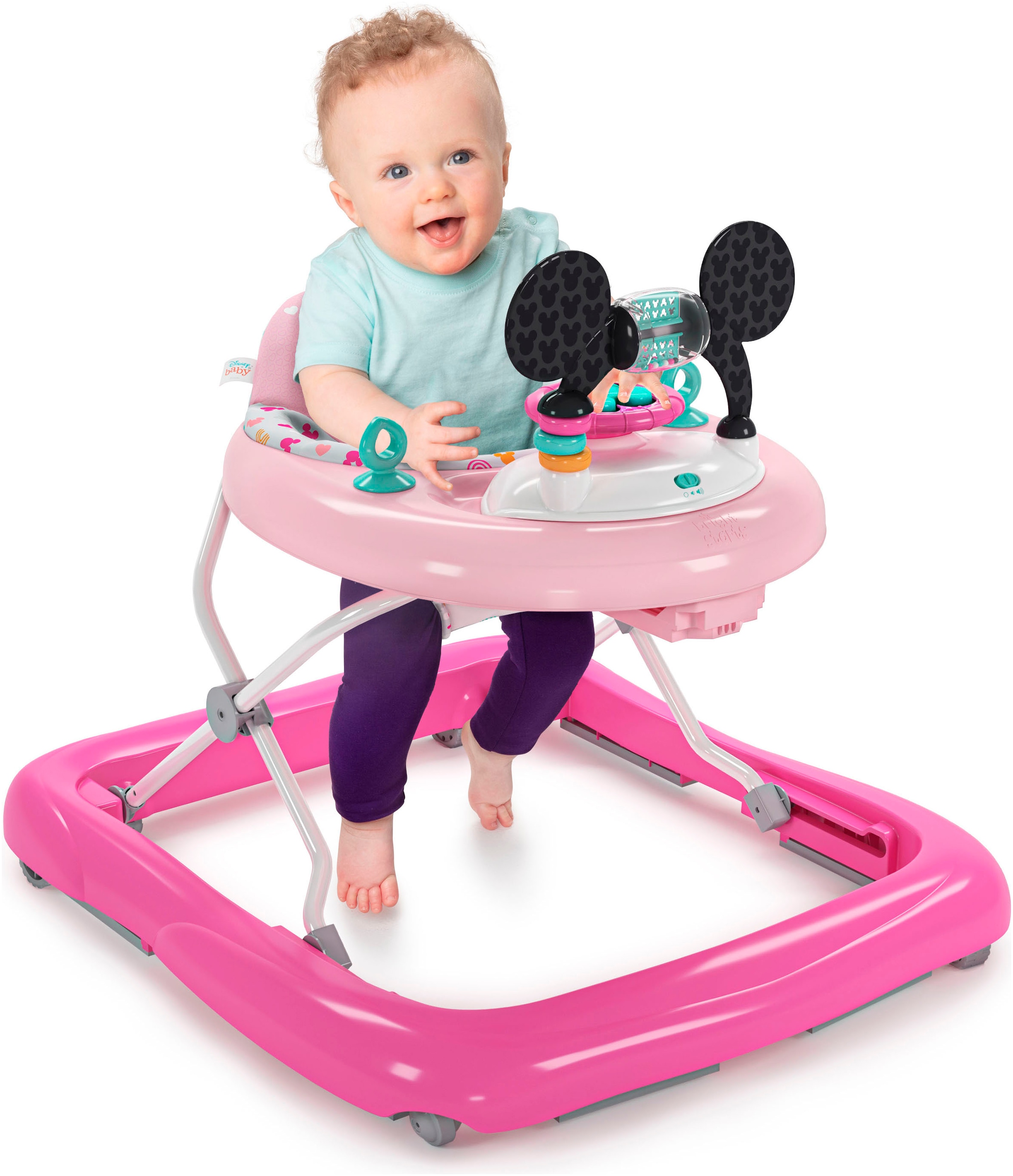 Bright Starts Lauflernhilfe »MINNIE MOUSE Tiny Trek™ Walker, Forever Besties™, 2-in-1 Walker« mit Licht und Sound