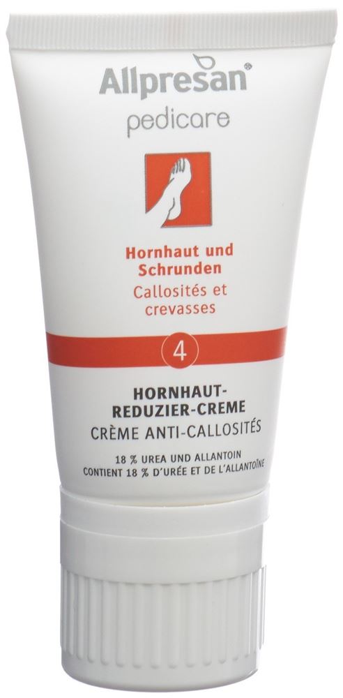 ALLPRESAN pedicare 4 Hornhautreduzier-Creme Creme mit 18% Urea   Allantoin 40 ml