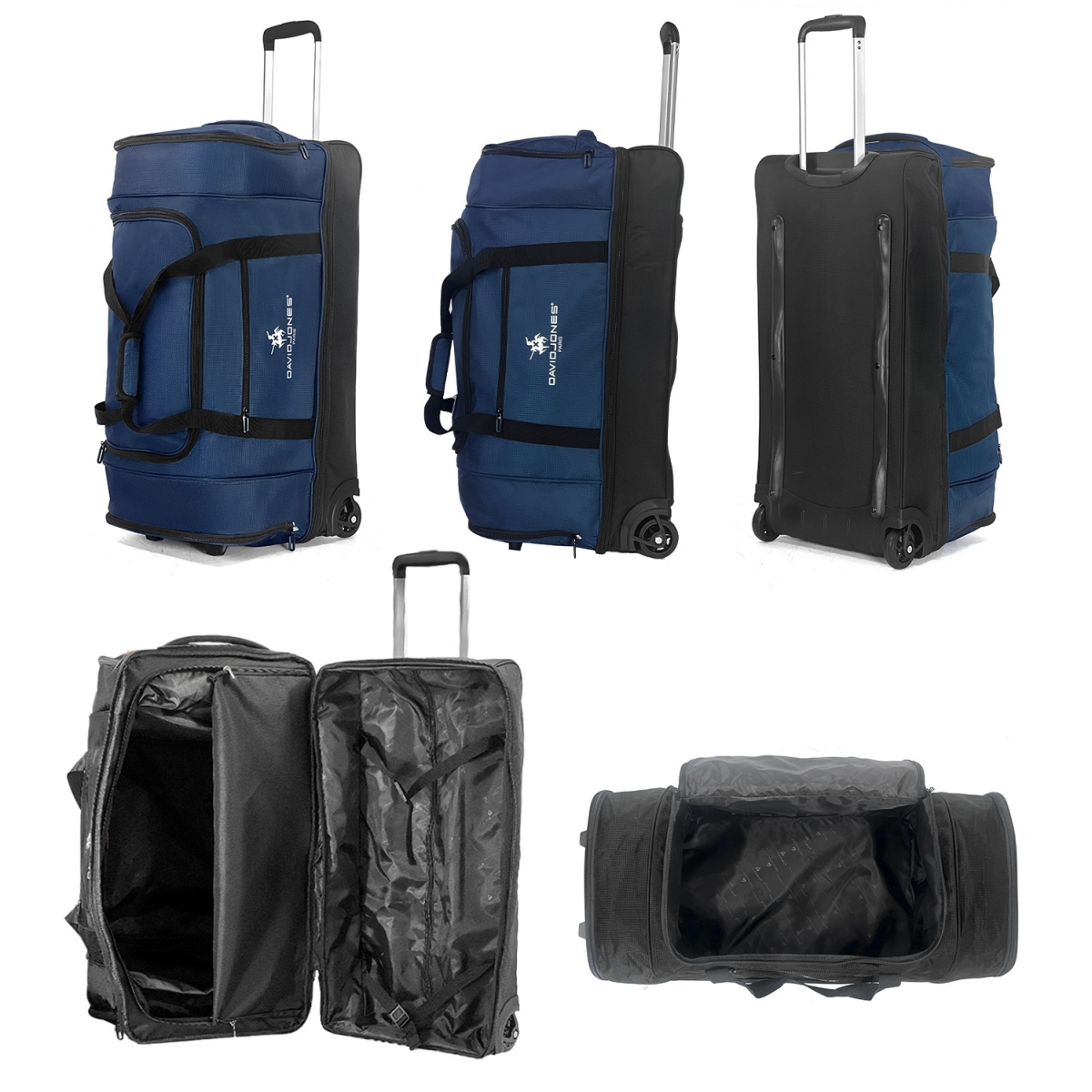 David Jones Sac de voyage à roulettes 105L double compartiment David Jones Taille L 75cm