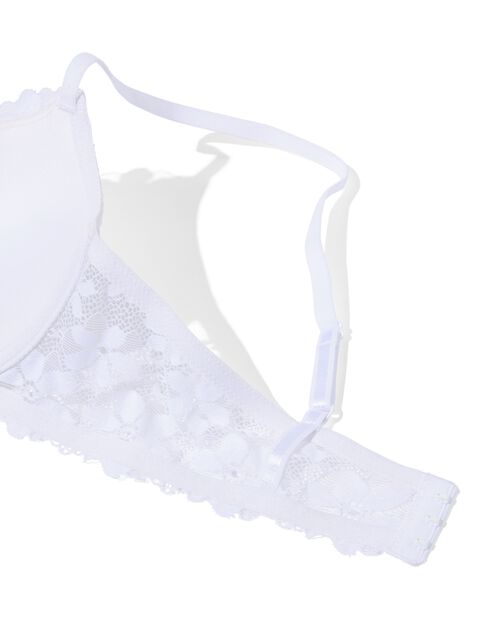 soutien-gorge push-up préformé avec armatures blanc