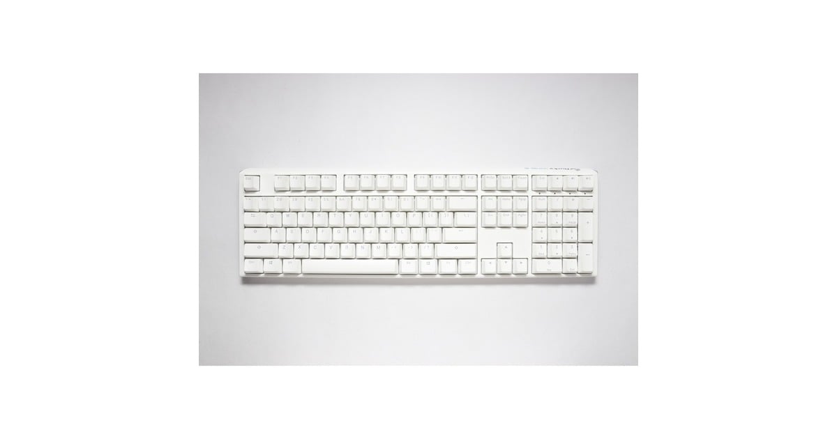 DuckyOne 3 Classic Pure White, toetsenbord  (Wit, US lay-out, Cherry MX Blue, RGB led, Double-shot PBT, Hot-swappable, QUACK Mechanics)