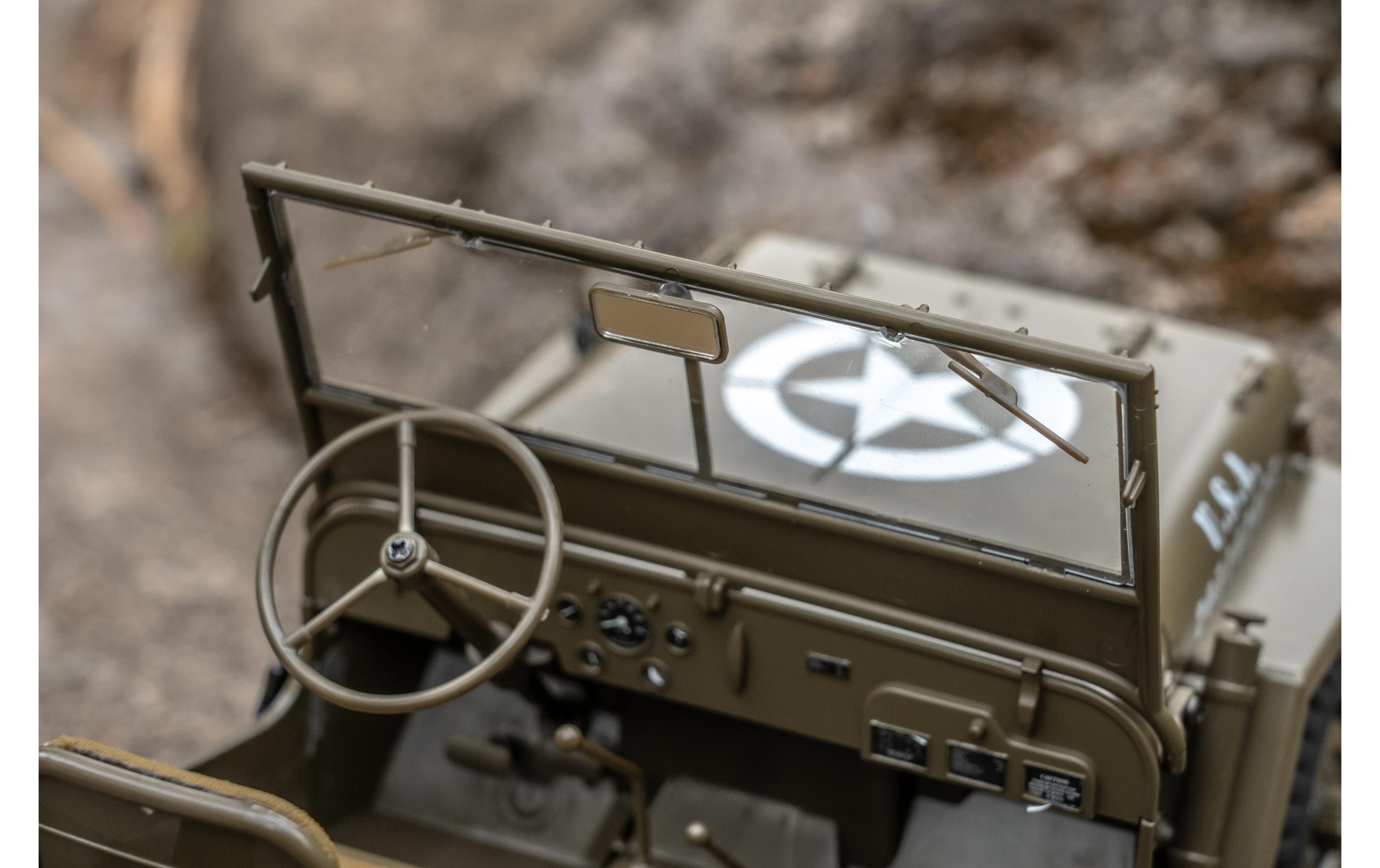 Scale Crawler 1941 MB Willys Jeep, 4 x 4 RTR, 1:12<br>1941 Willys Militär Jeep – Ein Traum für jeden Scaler