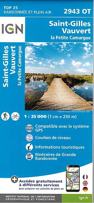 IGN - TOP25 2943OT ST GILLES VAUVERT 1 25 000