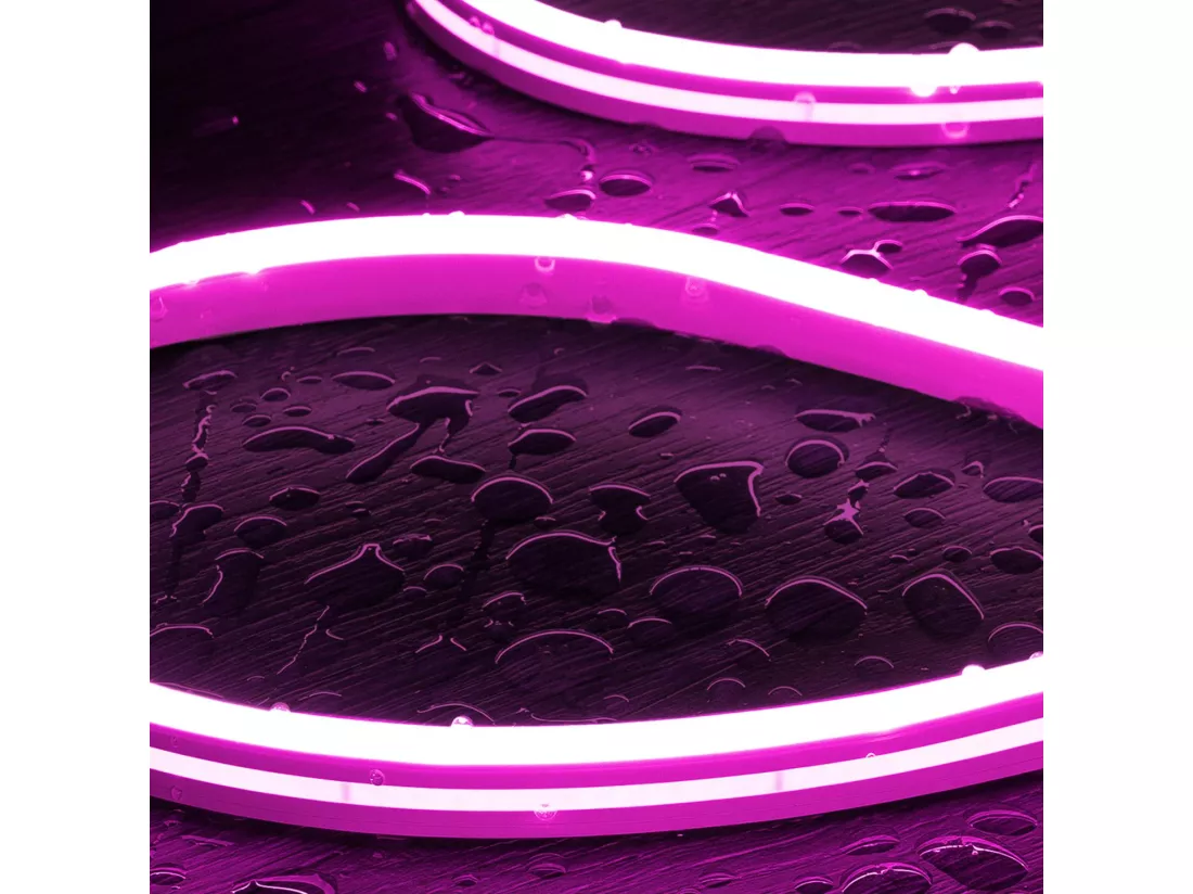 Bobine Gaine Néon LED 48V DC NFLEX6 50 Mètres IP65 Coupe tous les 5cm Rose