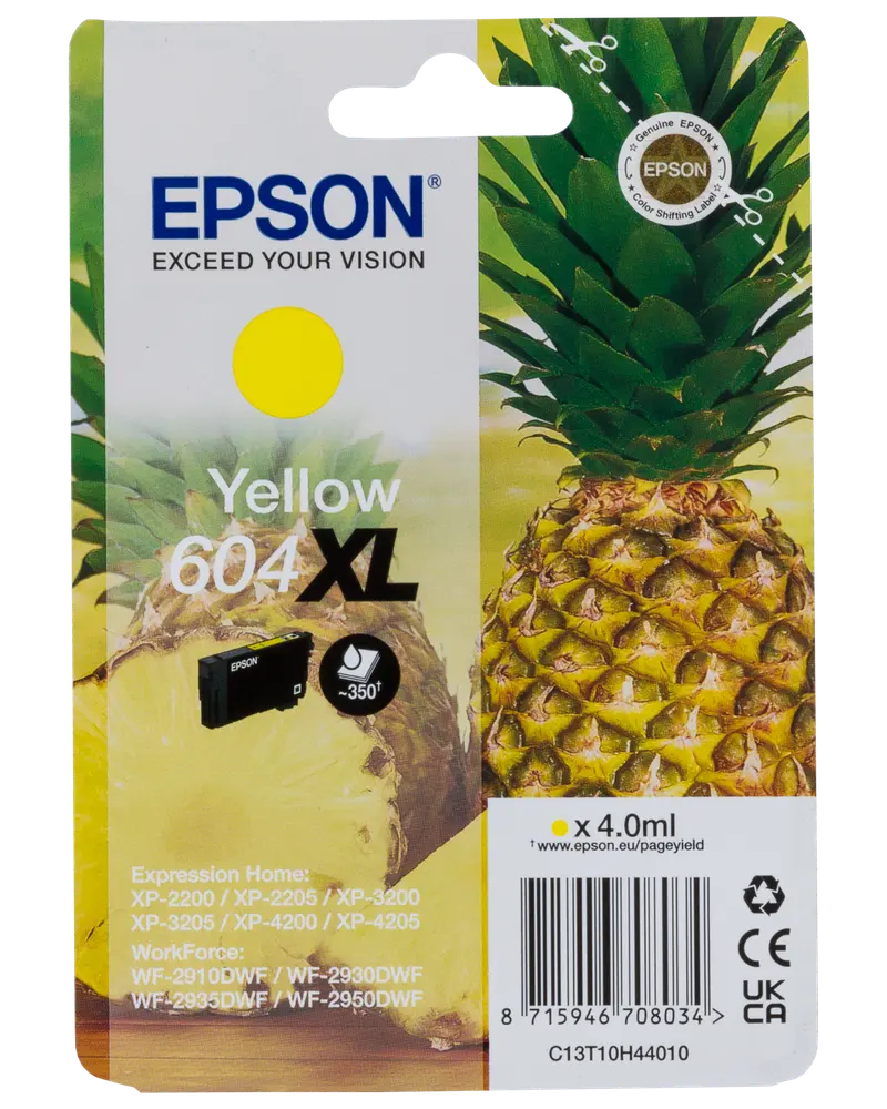 Epson Blæk single 604XL - gul/yellow