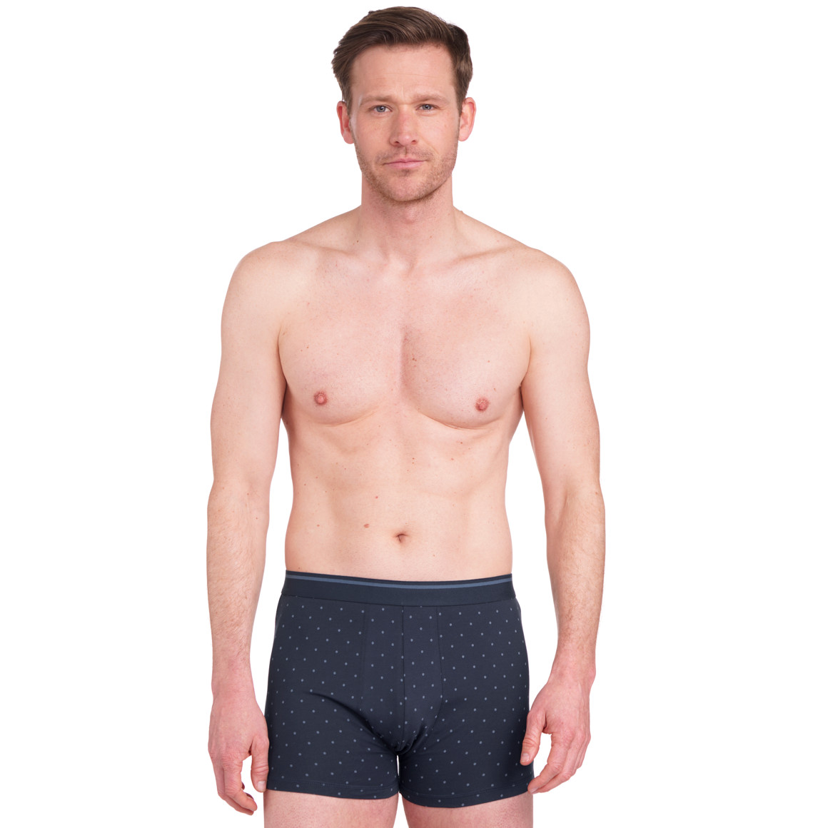 VanVaan Herren Retroshorts mit Punkte-Allover dunkelblau
